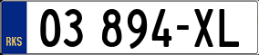 Trailer License Plate